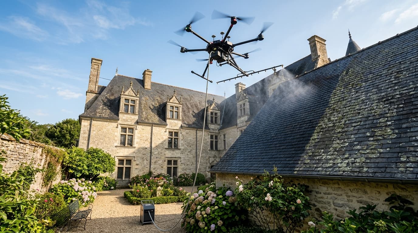 Les meilleurs nettoyeurs de toiture par drone à Haguenau : le guide pour comparer